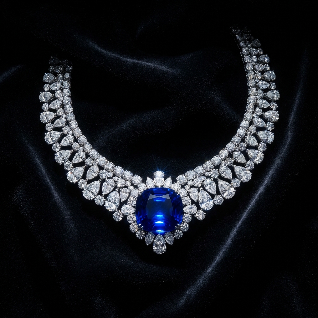 Transformation de bijoux collier saphir