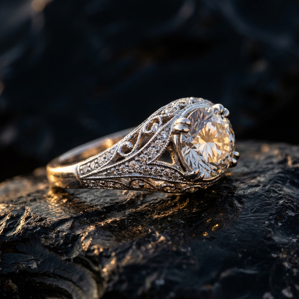 Création sur mesure bague diamant